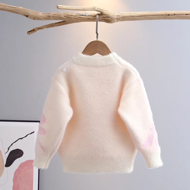 PULL POUR FILLE DESSIN PAPILON