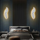 Applique Murale LED en Résine avec Plumes Créatives, Luminaire Décoratif d'Nik, Idéal pour une Chambre à Coucher