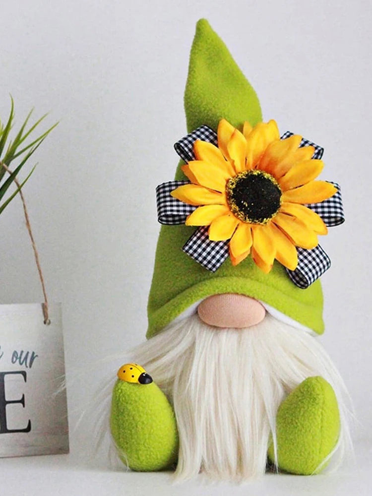 Abeille Gnome Printemps Tournesol Poupée Décor