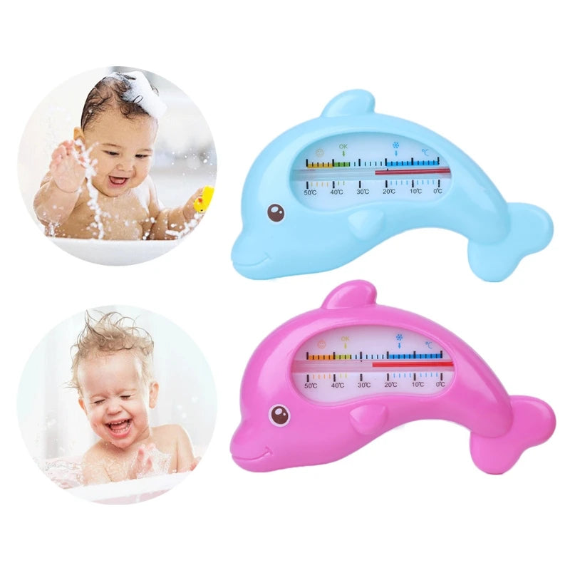 DolDave Shape-Jouet de bain flottant pour bébé, Thermomètre de bain Rose