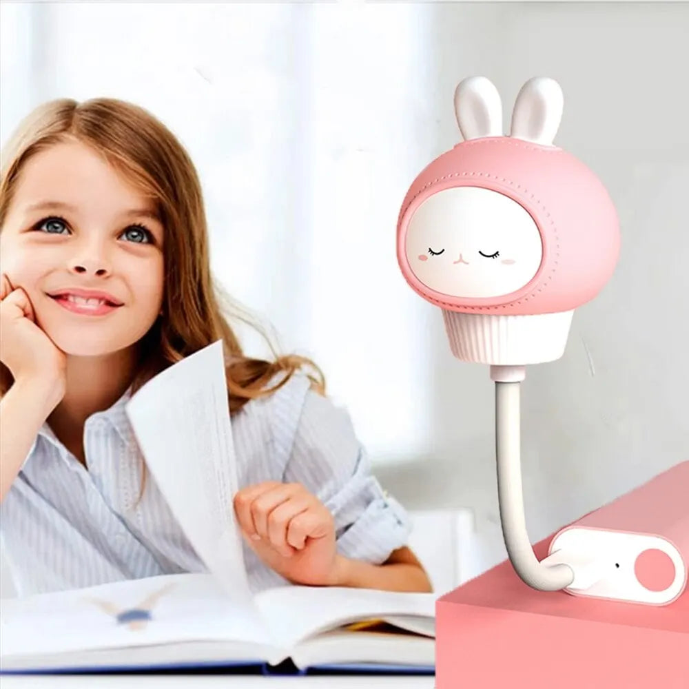 USB veilleuse LED Chlidren mignon dessin animé lampe de nuit ours lapin télécommande pour bébé