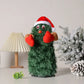 Arbre de Noël musical Poupées de jouets en peluche électrique Drôle mignon vert Arbre de Noël