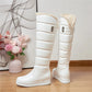 Hiver chaud rose blanc neige bottes femmes et filles