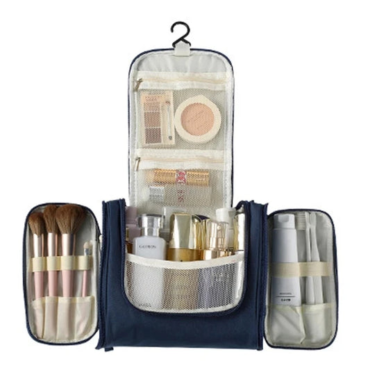 Nouveau Sac Organisateur De Maquillage De Voyage En Nylon Femmes Sac Cosmétique Suspendu Voyage Maquillage Sacs De Lavage Trousse De Toilette Organisateur