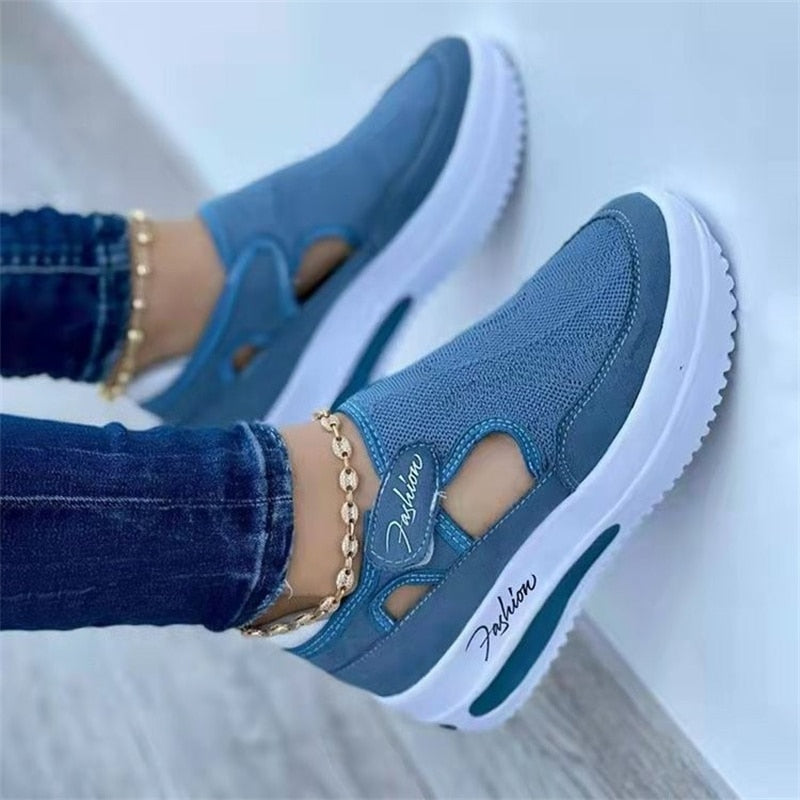 basket-confortable-femme-blue