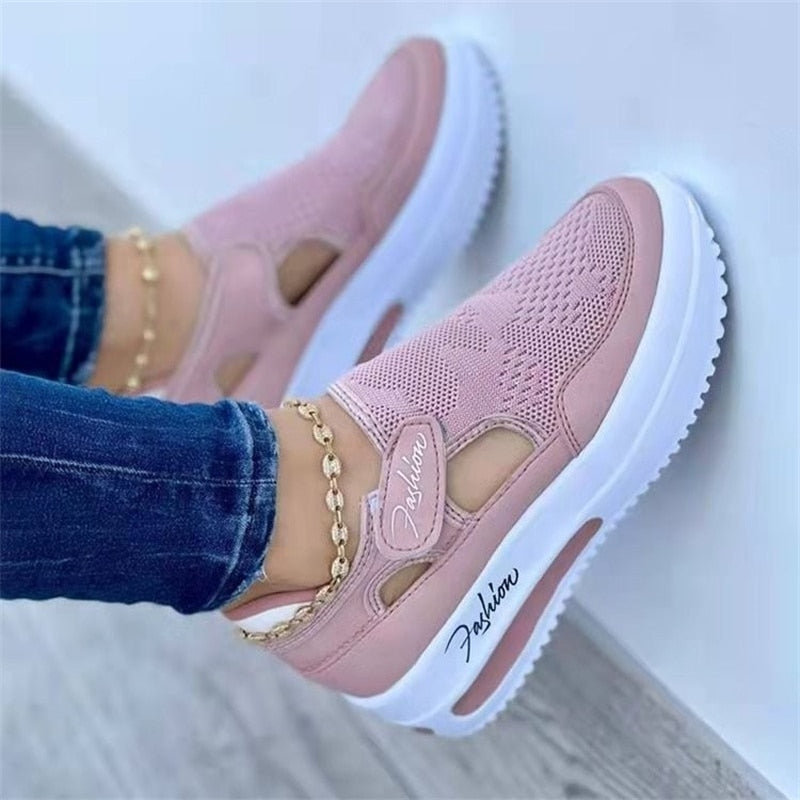 basket-confortable-femme-rose