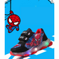 basket-de-sport-pour-garcon-led-disney-spiderman-rouge-noir-pas-cher