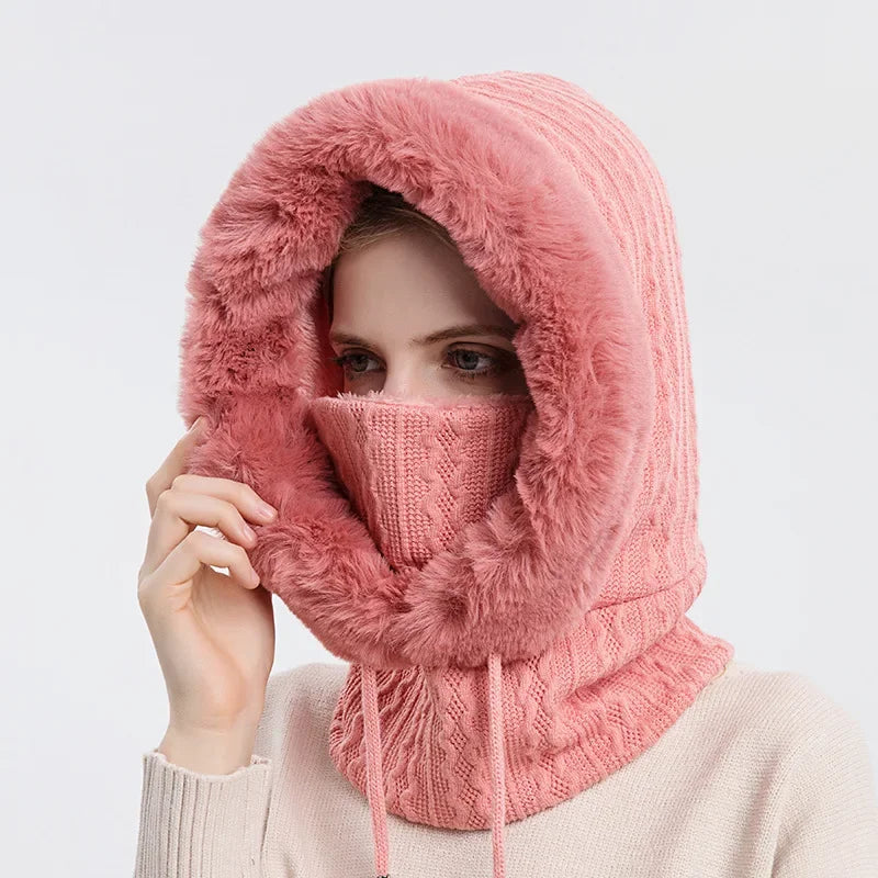 bonnet-coupe-vent-chaud-en-tricot-pour-iHiver-rose