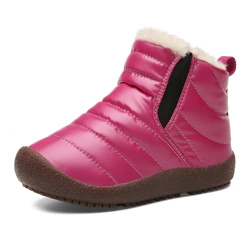 botte-de-neige-impermeables-bebe-rose-tres-chaud