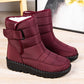 bottes-de-neige-chaud-femme-rouge