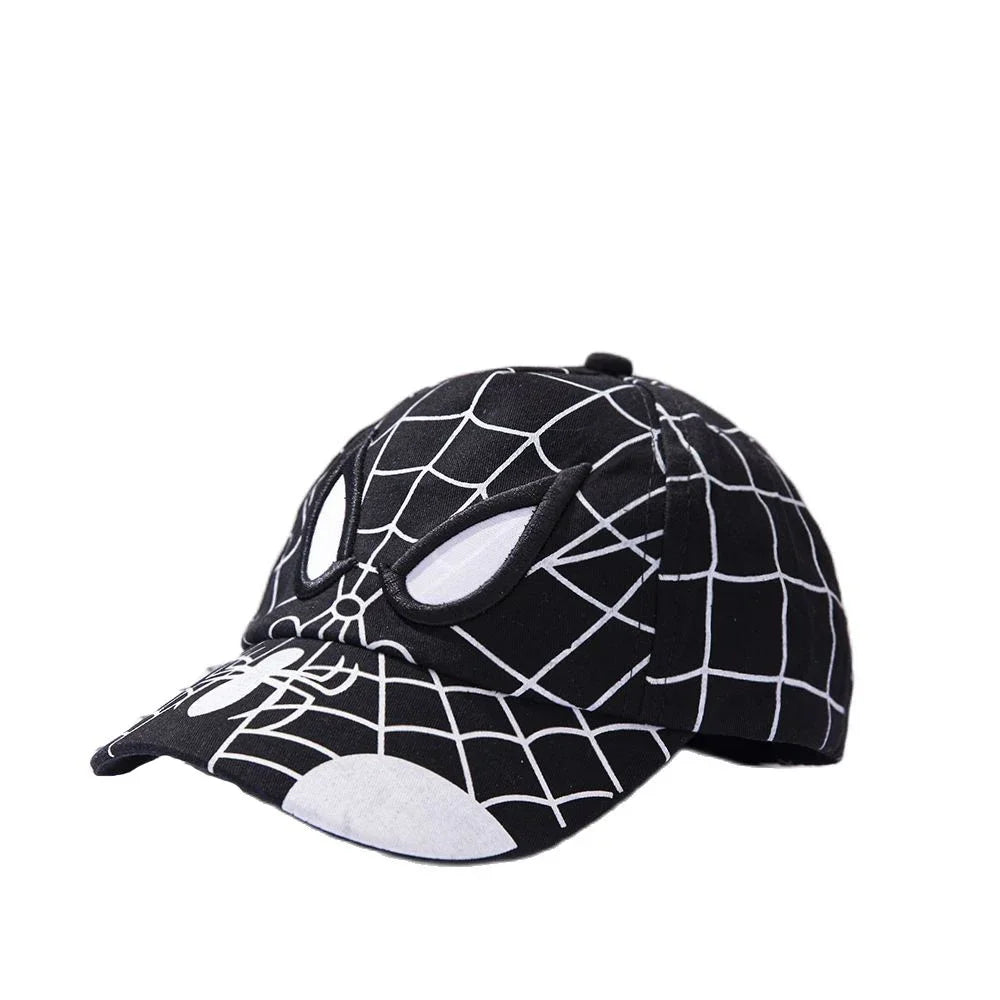 casquette-de-soleil-dete-spiderman-noir-garcon