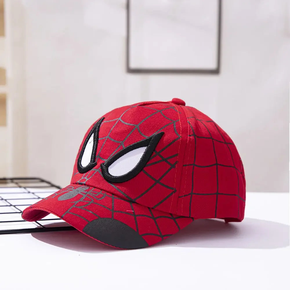 casquette-de-soleil-dete-spiderman-rouge-garcon