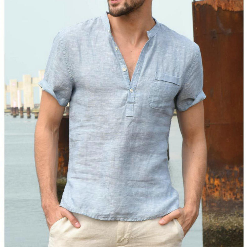 chemise-homme-blue-coton