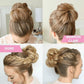 chouchou-chignon-facile-a-porter-elastigue-blonde