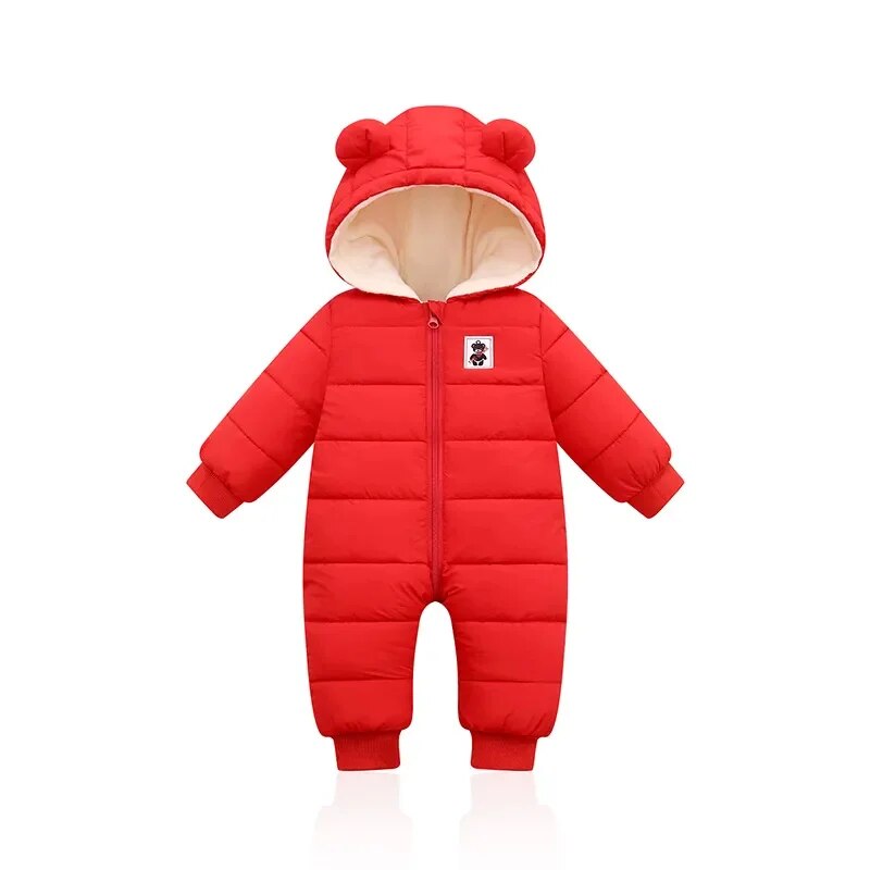 combinaison-chaude-a-capuche-polyester-doux-pas-cher-rouge