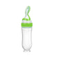 cuillere-biberon-pour-bebe-practique-pas-cher-selicone-jaune-facile-a-utiliser-vert