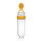 cuillere-biberon-pour-bebe-practique-pas-cher-selicone-jaune-facile-a-utiliser