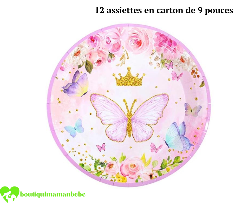 decoration-de-fete-anniversaire-fille-papilon-assiettes