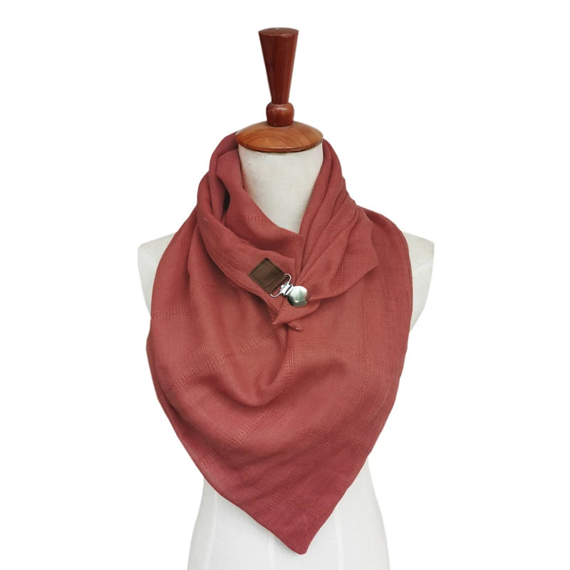 foulard-femme-orange-fonce