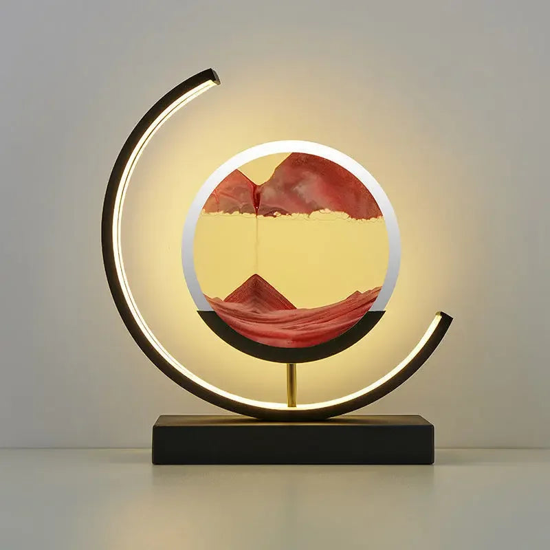 lampe-sable-mouvant-noir-rouge