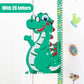 mesure-bebe-autocolant-autocollants-de-hauteur-de-bande-dessinee-tridimensionnelle-3d-amovibles-pas-cher-cadeaux-meilleur-dinosaures-vert