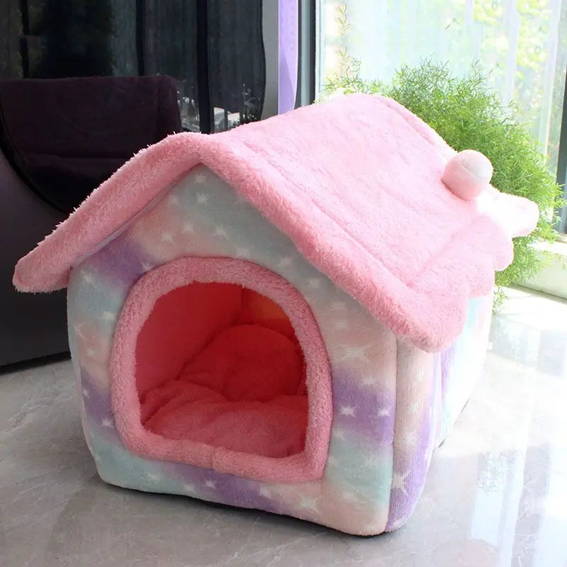 niche-dinterieur-pour-chat-et-chien-rose