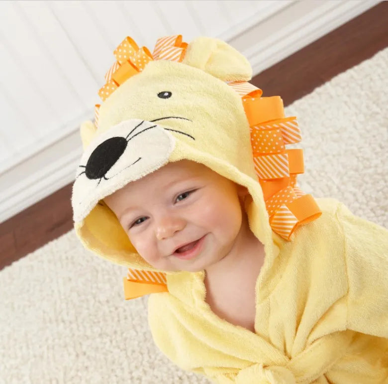 peignoir-animaux-pour-bebes-lion-coton