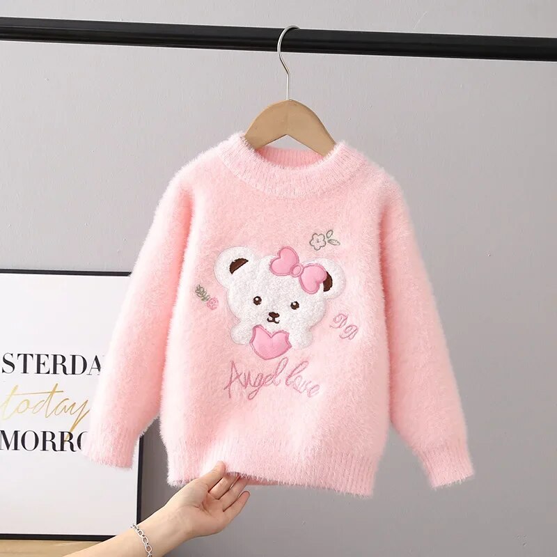 pull-pour-fille-rose-doux