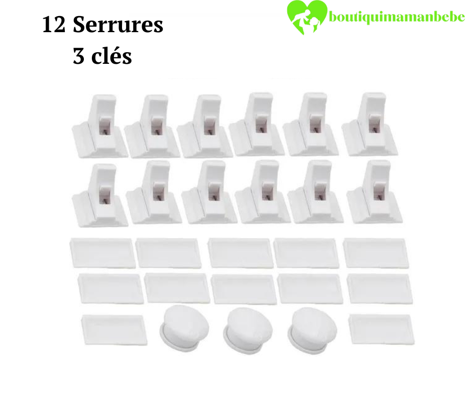 serrure-de-securite-magnetique-blanc-8-pieces