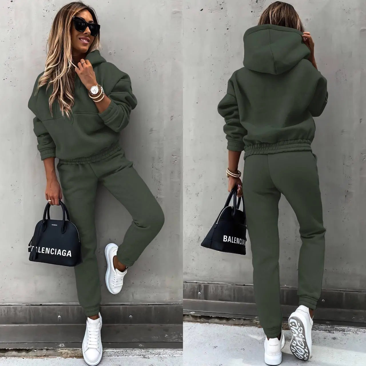 sportif-costume-vert-fonce