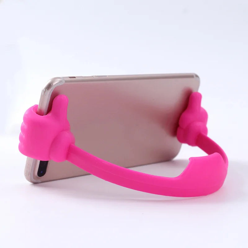 support-reglable-pouce-leve-pour-telephone-et-tablette-rose-rouge