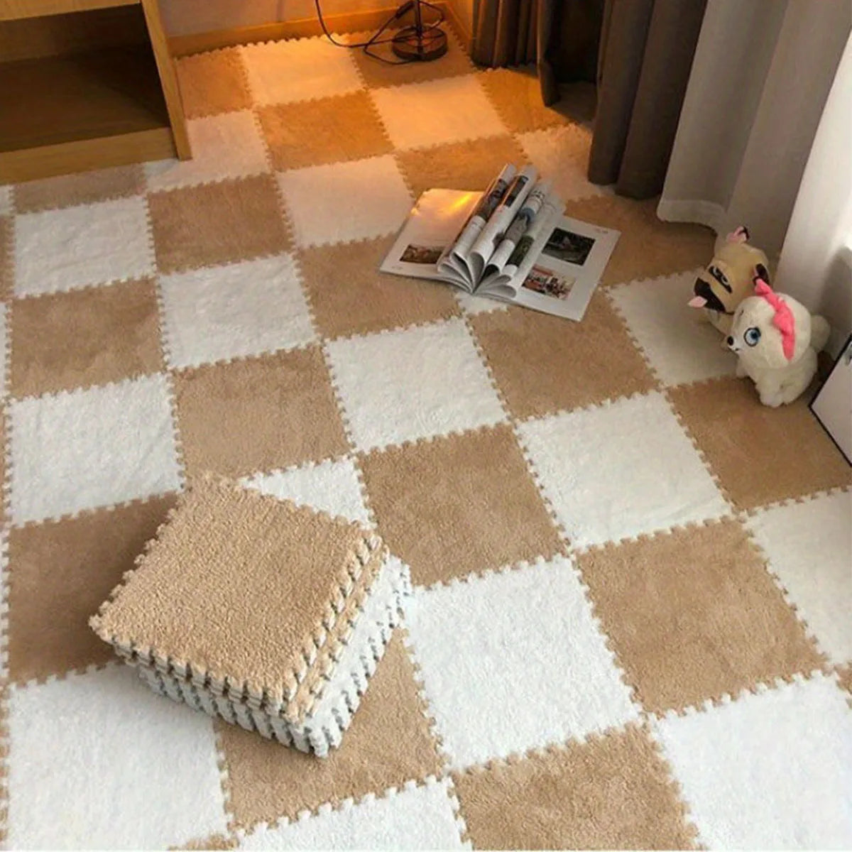 tapis-mousse-bebe-cafe-blanc