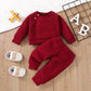 vetements-pour-nouveau-ne-fille-et-garcon-2-pieces-coton-cadeau-comfortable-rouge