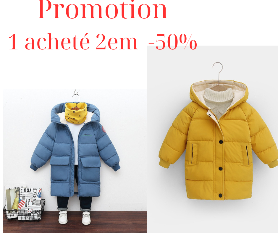 Promotion Doudoune D'hiver Chaude À Capuche Rembourrée (1 acheté-2em-50%)