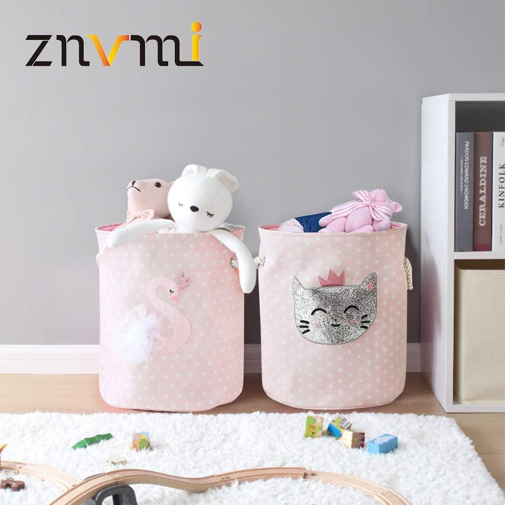 znvmi-paniers-a-linge-pliable-grand-bac-de-rangement-en-tissu-corbeille-a-linge-pour-organiser-chambre-denfants-jouets-vetement-cygne-rose-fort-enfants-cadeaux