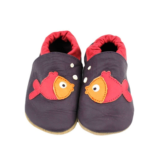 Mocassins en cuir véritable pour bébés