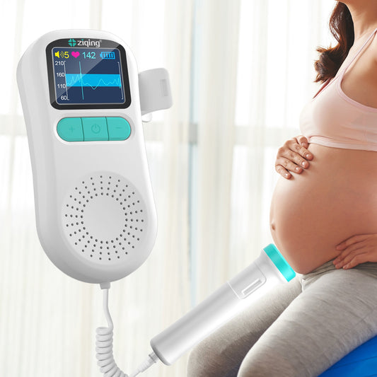 Dètecteur de rythme cardiaque foetal, dètermination de la frèquence ultrasonore.