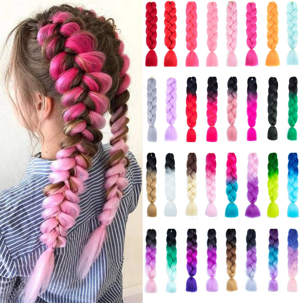 Jgreeting-Extensions capillaires synthétiques pour femmes.