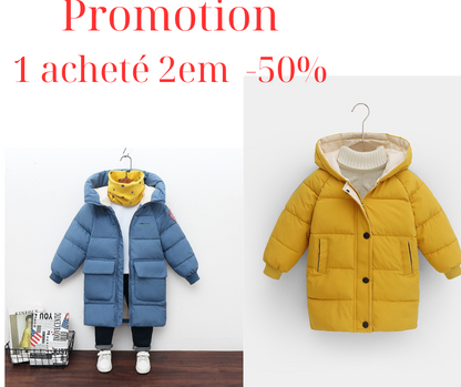 Promotion Doudoune D'hiver Chaude À Capuche Rembourrée (1 acheté-2em-50%)